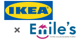 Logo IKEA avec notre partenaire Emile's