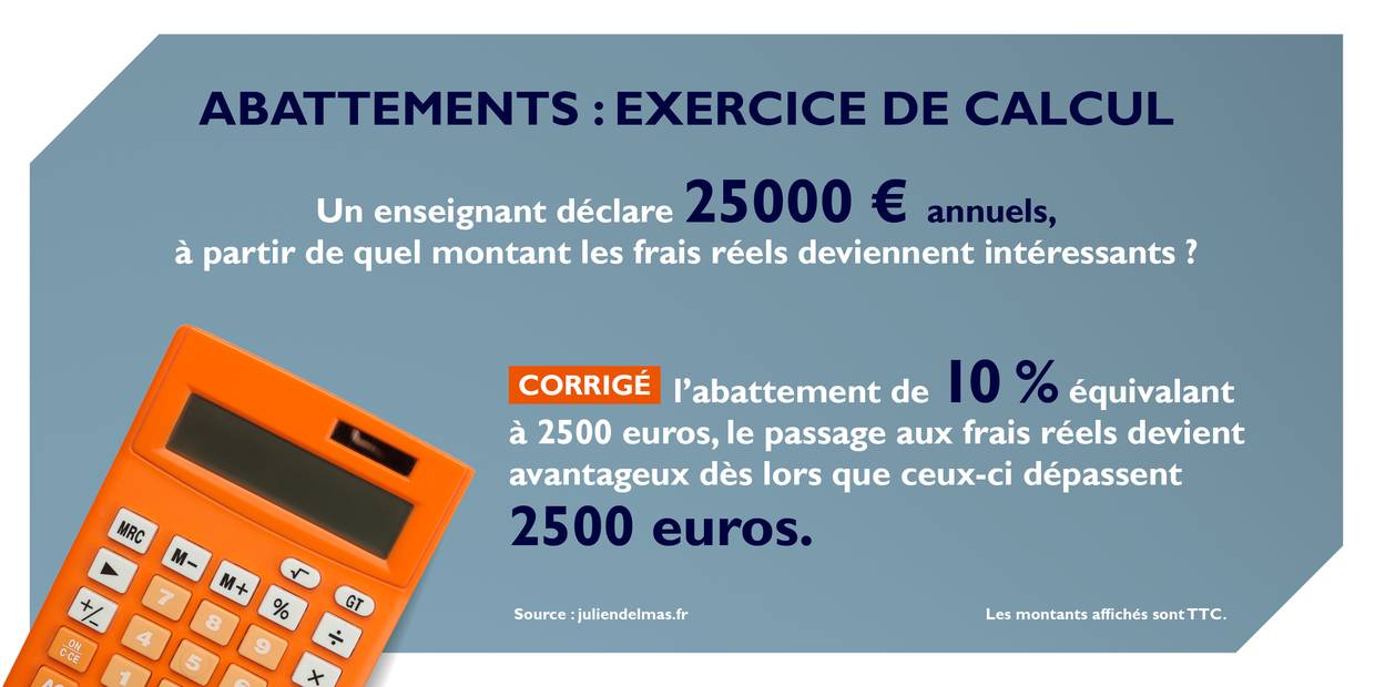 Enseignant : passez en frais réels pour faire baisser le montant de vos