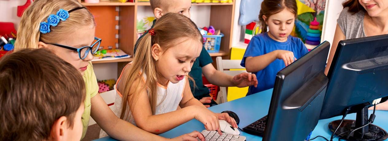 Computer education game for children