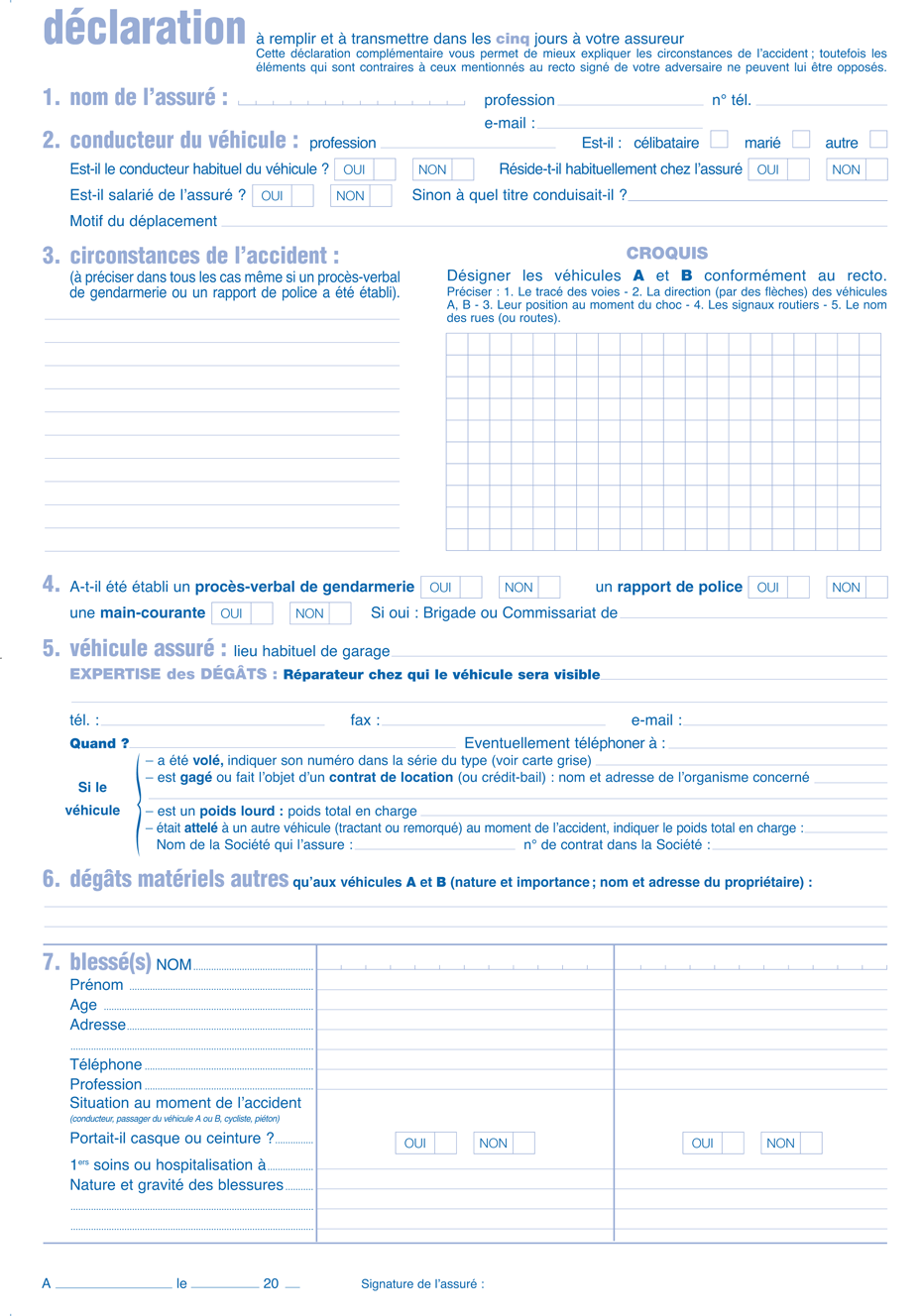 Comment remplir correctement un constat amiable ?