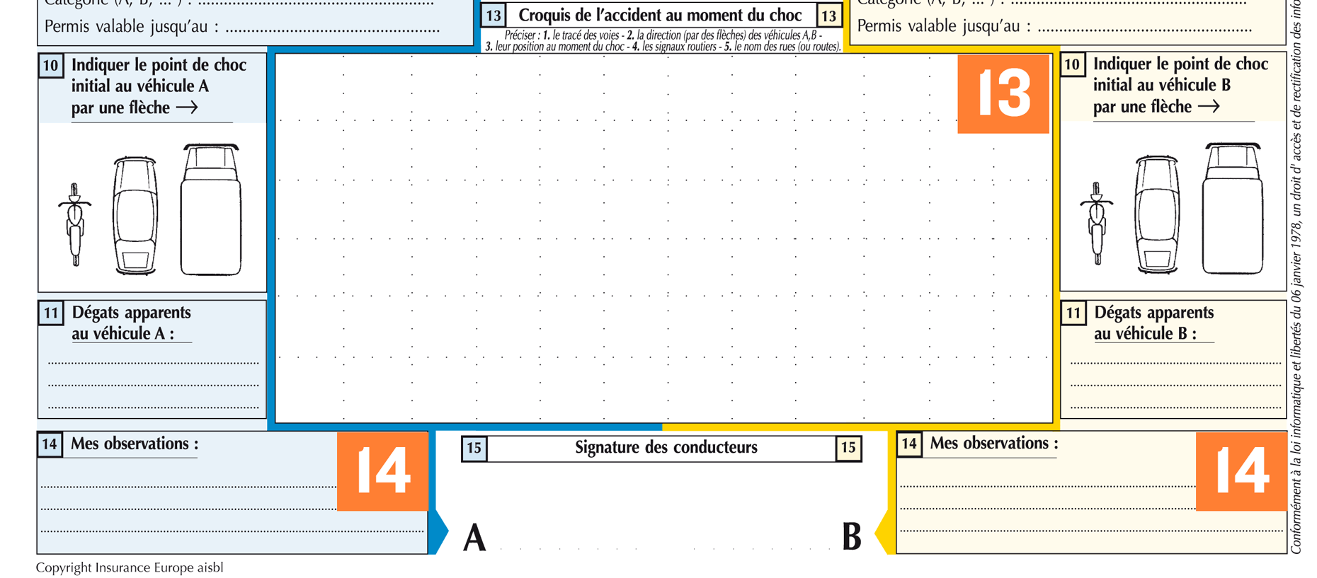 Comment remplir son constat amiable auto  PDF à télécharger  GMF