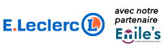Logo Leclerc avec notre partenaire Emile's