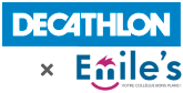 Logo Decathlon avec notre partenaire Emile's