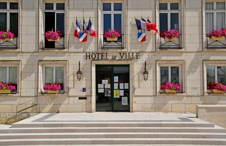 Montoire sur le Loir; France - june 30 2019: town hall