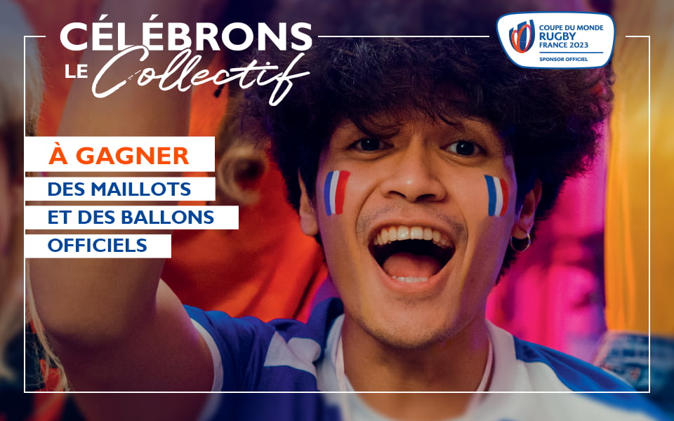 Célébrons le collectif. À gagner des maillots et des ballons officiels