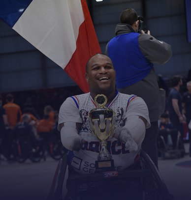 Vice-capitaine de l'équipe de France de Rugby Fauteuil Cédric Nankin